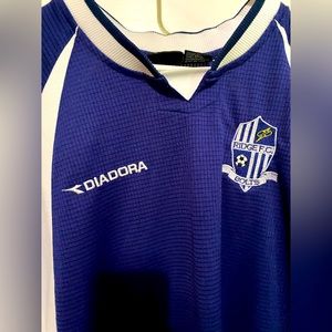 Diadora Soccer/Football Jersey Blue & Black